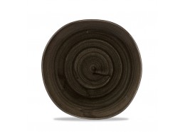 Patina Iron Black Organic Round Plate